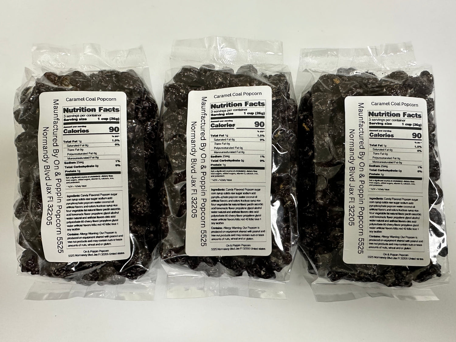 Naughty POP! Caramel Coal Popcorn